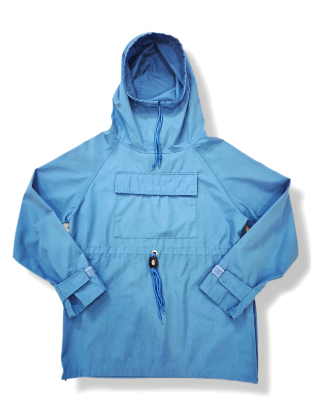 Vintage Conquest Windbreaker, Teal Blue, XS, Famous World Lightweight Anorak